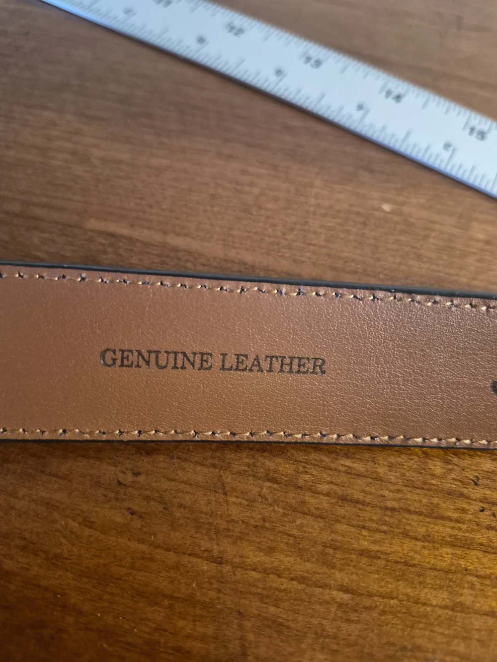 Johnston & Murphy Brown Leather Belt with Silver Buckle Size 30